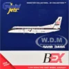 Saab 340A Commercial Aircraft "Business Express Airlines - The Delta Connection" (N749BA) White with Blue and Red Stripes 1/400 Diecast Model Airplane by GeminiJets