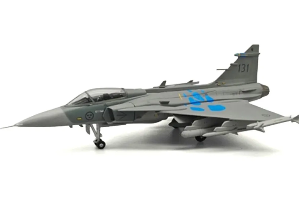 Saab JAS 39A Gripen Fighter Aircraft "131, F 7 Wing, Cat’s Paw Livery, Satenas Air Base" (2006) Swedish Air Force 1/72 Diecast Model Airplane by Aviation 72