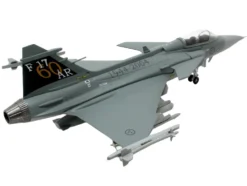 Saab JAS 39A Gripen Fighter Aircraft "17 Wing, 60th Anniversary Livery, Ronneby Air Show" (2004) Swedish Air Force 1/72 Diecast Model Airplane by Aviation 72