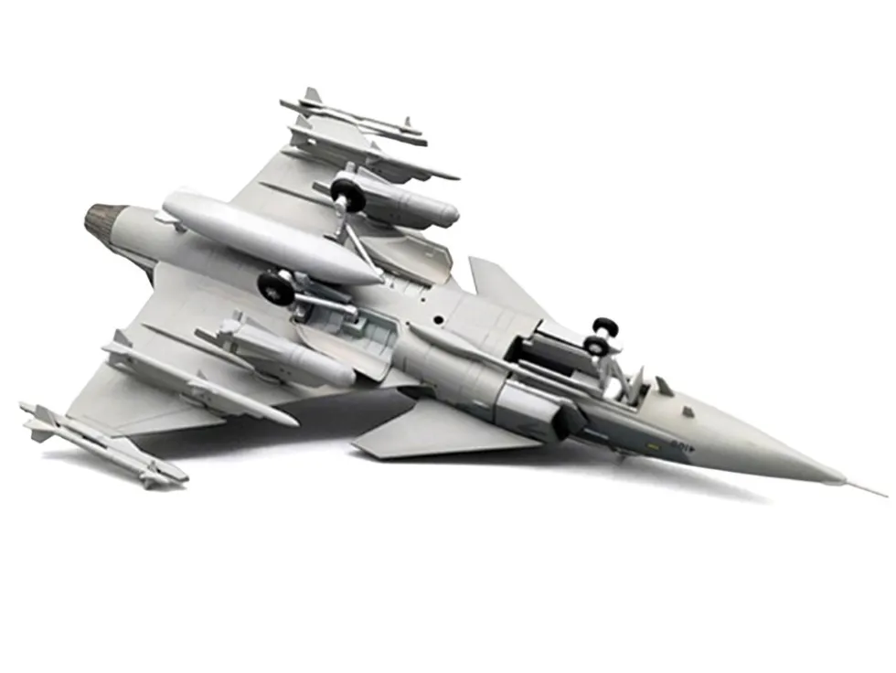 Saab JAS 39E Gripen Fighter Aircraft "6003, E-variant Pre-Production Test" (2023) Swedish Air Force 1/72 Diecast Model Airplane by Aviation 72