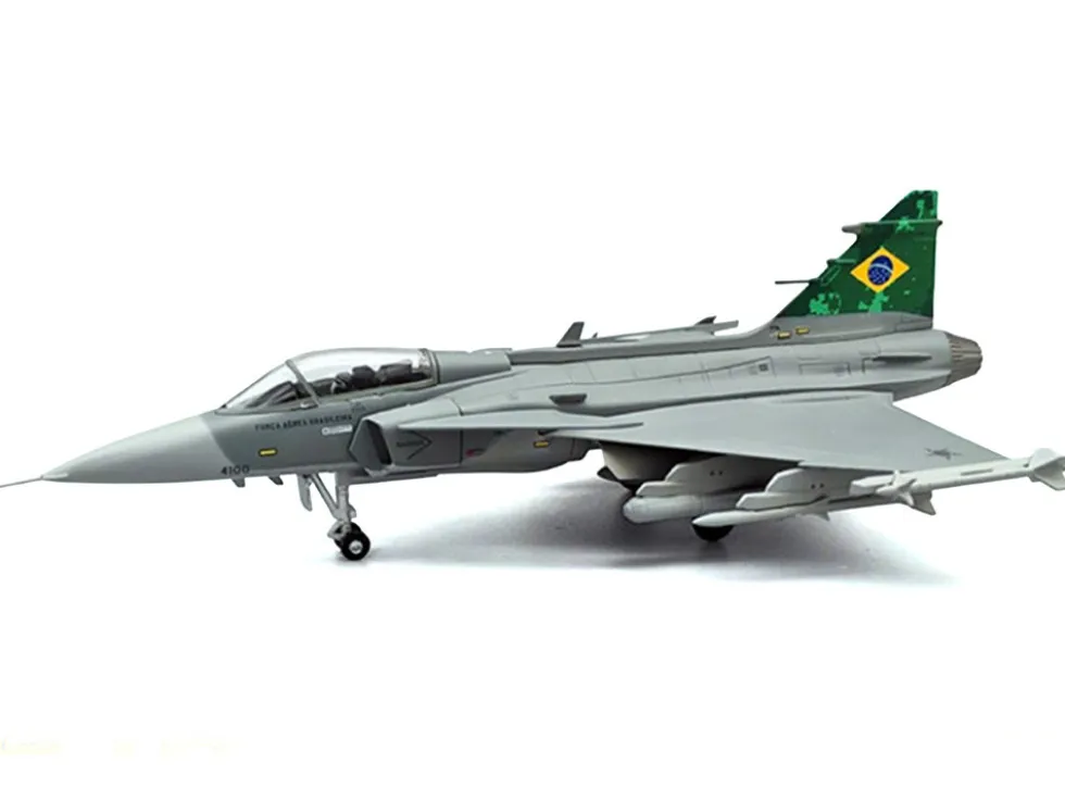 Saab JAS 39E Gripen Fighter Aircraft "Brazilian Air Force" 1/72 Diecast Model Airplane by Aviation 72