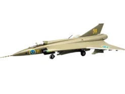 Saab S35 Draken Fighter Aircraft "59, F 11 Wing, Skavsta Museum" (1979) Swedish Air Force 1/72 Diecast Model Airplane by Aviation 72