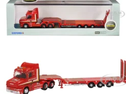 Scania T-Cab Truck RHD (Right Hand Drive) with Lowboy Trailer