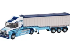 Scania T-Cab Truck RHD (Right Hand Drive) with Covered Dump Trailer