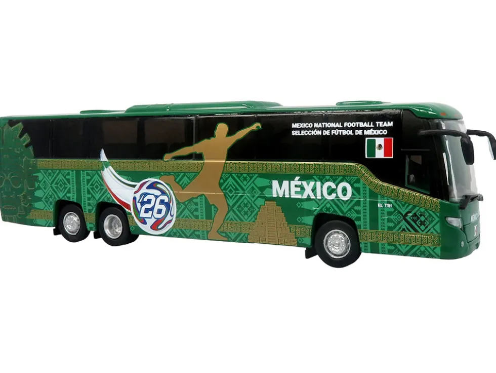 Scania Touring HD Coach Bus "Mexico National Football Team" Green with Graphics "International Federation of the Global Game" Series Limited Edition to 504 pieces Worldwide 1/87 (HO) Diecast Model by Iconic Replicas
