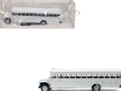 School Bus White 1/87 (HO) Plastic Model by Promotex