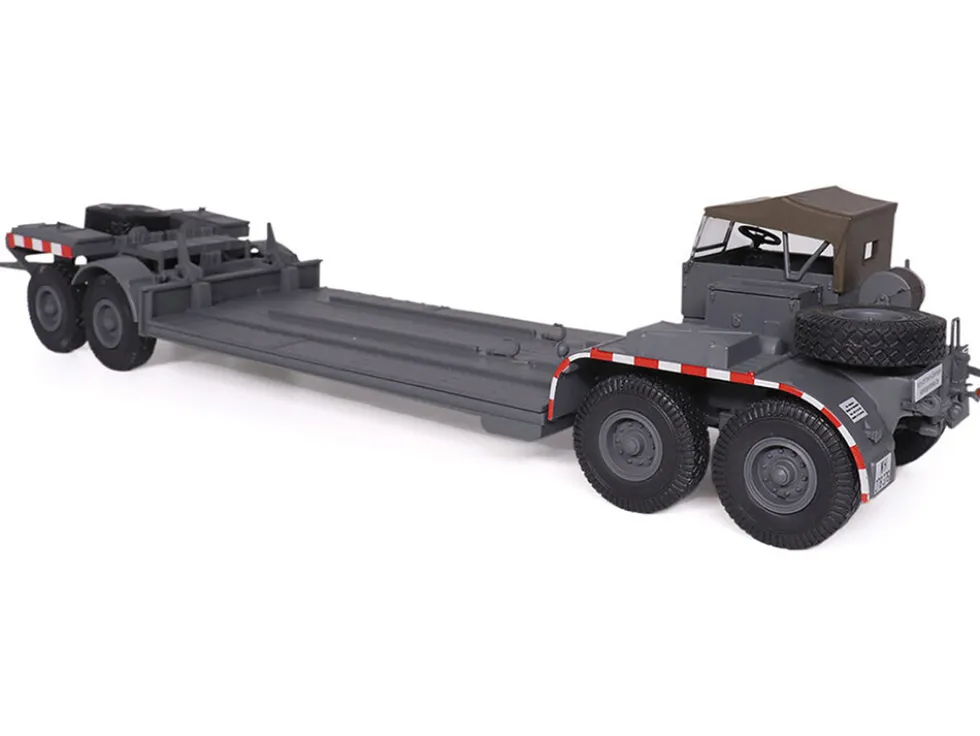 SD.AH. 116 22-Ton Tank Transporter Gray "German Army" 1/43 Diecast Model by Militaria Die Cast
