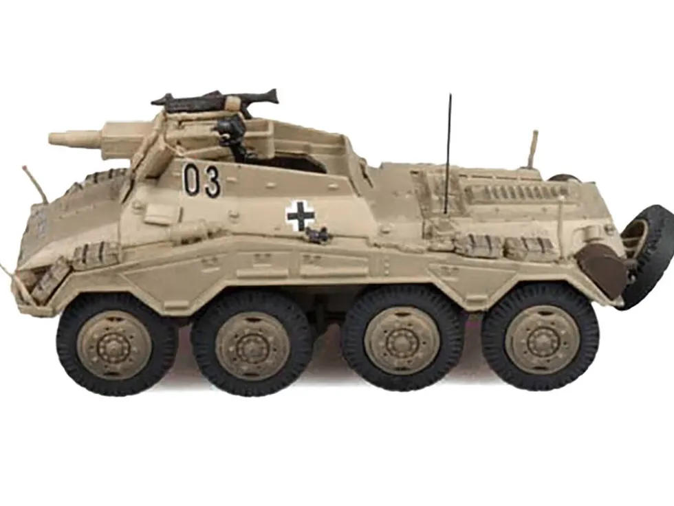 Sd.Kfz. 234/3 Armored Vehicle "#03, 3rd Panzer Division, Hungary" (1945) German Army 1/72 Diecast Model by Panzerstahl