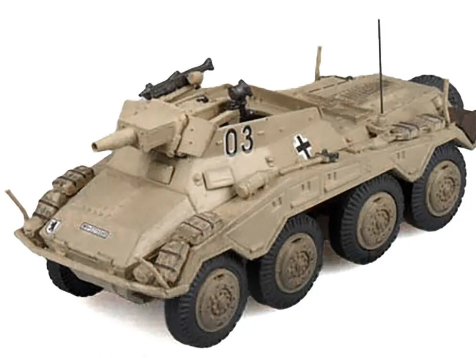 Sd.Kfz. 234/3 Armored Vehicle "#03, 3rd Panzer Division, Hungary" (1945) German Army 1/72 Diecast Model by Panzerstahl