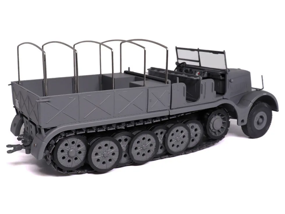 Sd.Kfz. 9 18-Ton FAMO AFV Gray "German Army" 1/43 Diecast Model by Militaria Die Cast
