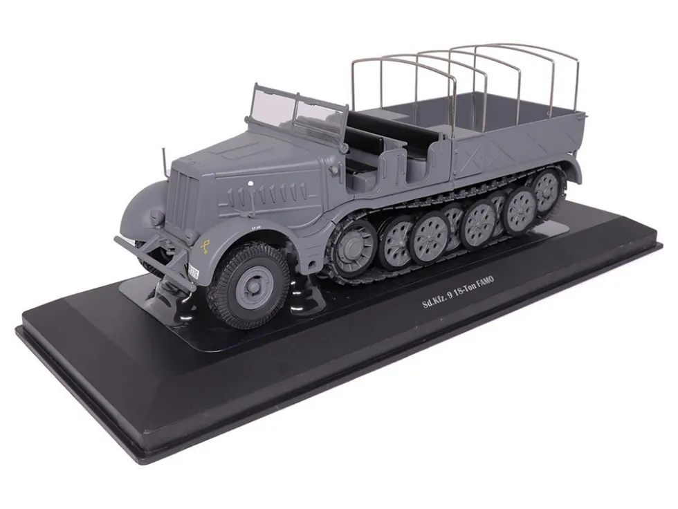 Sd.Kfz. 9 18-Ton FAMO AFV Gray "German Army" 1/43 Diecast Model by Militaria Die Cast