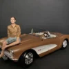 Seated Couple Release III 2 piece Figurine Set for 1/18 Scale Models American Diorama 38217 38218