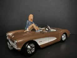 Seated Couple Release III 2 piece Figurine Set for 1/18 Scale Models American Diorama 38217 38218