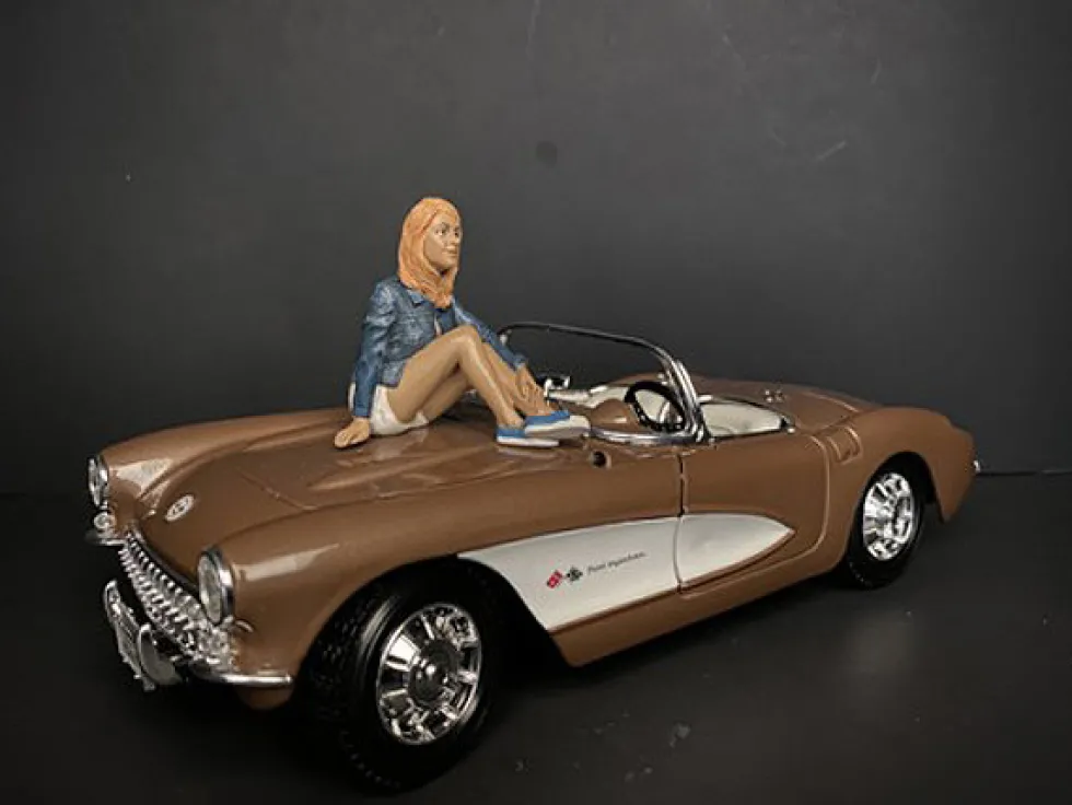 Seated Couple Release III 2 piece Figurine Set for 1/18 Scale Models American Diorama 38217 38218
