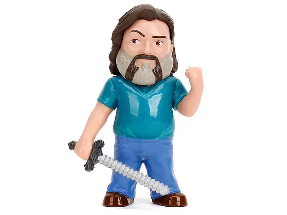 Set of 4 Diecast Figures "A Minecraft Movie" (2025) Movie "Metalfigs" Series Diecast Models by Jada