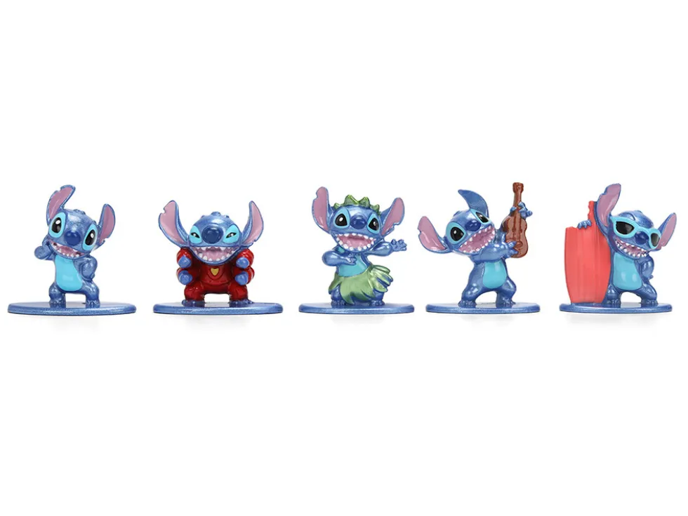 Set of 12 Diecast Figures "Disney's Stitch" Franchise "Nano Metalfigs" Series Diecast models by Jada