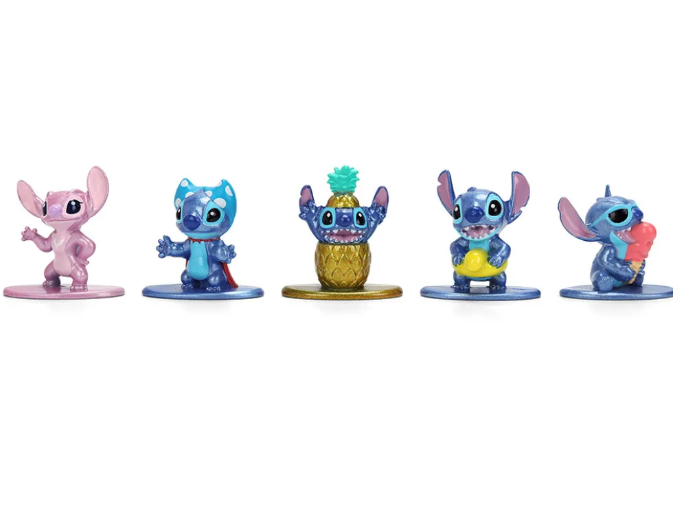 Set of 12 Diecast Figures "Disney's Stitch" Franchise "Nano Metalfigs" Series Diecast models by Jada