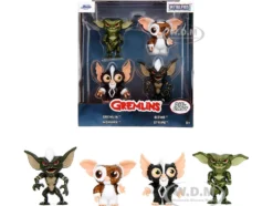 Set of 4 Diecast Figures "Gremlins" (1984) Movie "Metalfigs" Series Diecast Models by Jada
