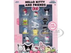 Set of 12 Diecast Figures "Hello Kitty and Friends" Franchise "Nano Metalfigs" Series Diecast models by Jada