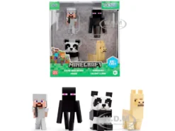 Set of 4 Diecast Figures "Minecraft" Video Game Wave 6 "Metalfigs" Series Diecast Models by Jada