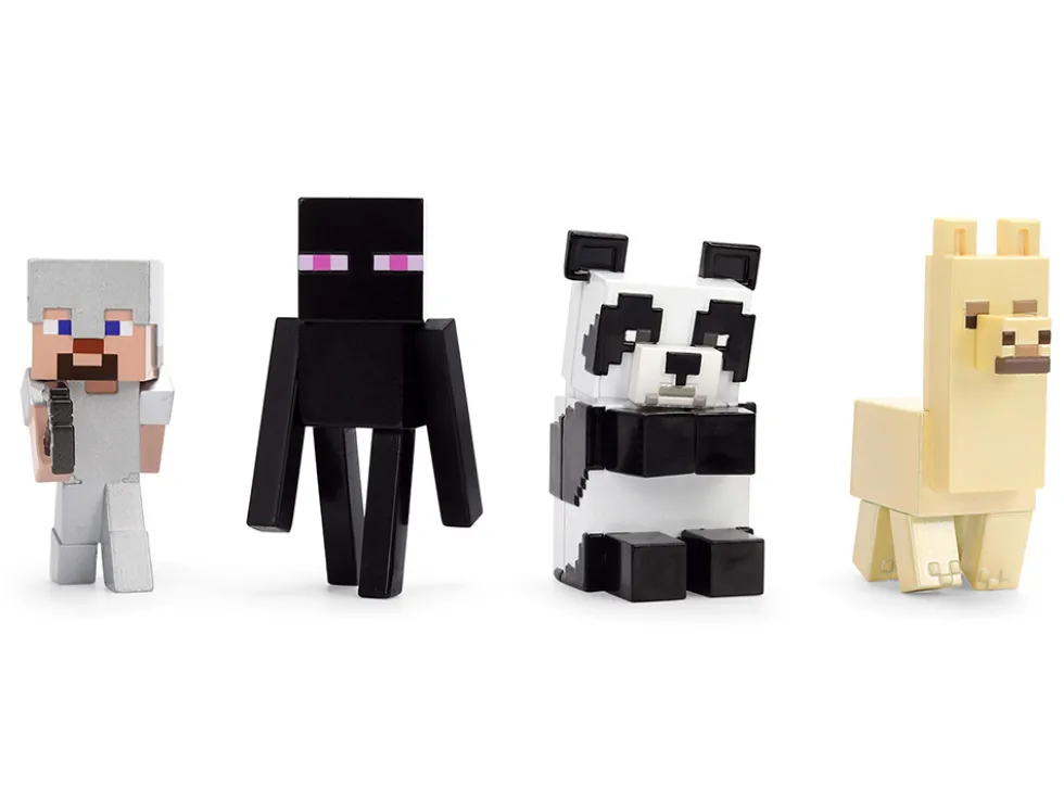 Set of 4 Diecast Figures "Minecraft" Video Game Wave 6 "Metalfigs" Series Diecast Models by Jada