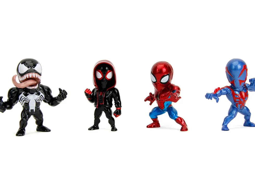Set of 4 Diecast Figures "Spider-Man" Wave 4 "Metalfigs" Series Diecast models by Jada