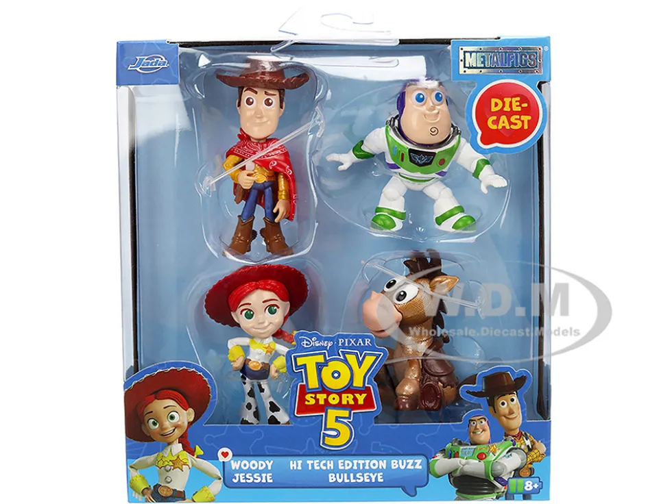 Set of 4 Diecast Figures "Toy Story 5" (2026) Movie "Metalfigs" Series Diecast models by Jada