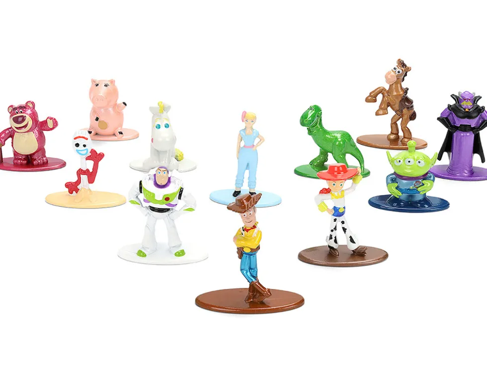 Set of 12 Diecast Figures "Toy Story" Movie Franchise "Nano Metalfigs" Series Diecast Models by Jada