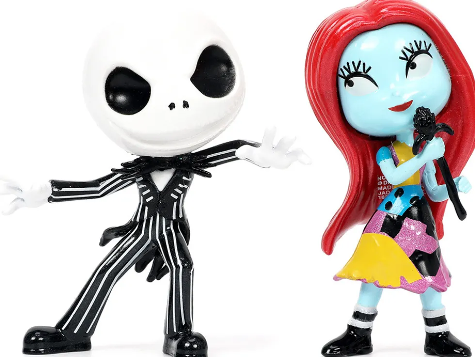 Set of 4 Diecast Figurines 2.5" Tim Burton's The Nightmare Before Christmas Metalfigs Series Jada 31932