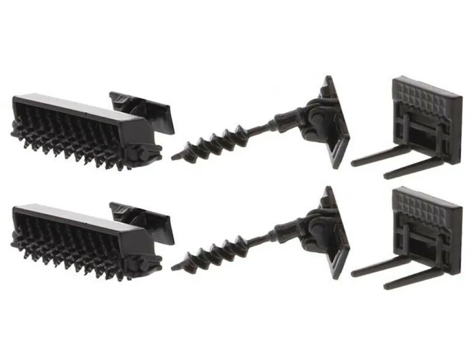 Set of 2 pieces CAT Caterpillar 272D2 Skid Steer Loader CAT Caterpillar 297D2 Compact Track Loader Accessories 1/64 Diecast Models Diecast Masters 85693