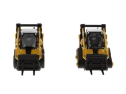 Set of 2 pieces CAT Caterpillar 272D2 Skid Steer Loader CAT Caterpillar 297D2 Compact Track Loader Accessories 1/64 Diecast Models Diecast Masters 85693