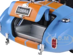 1965 Shelby Cobra 427 S/C Blue With Orange Stripes 1/18 Diecast Model Car Shelby Collectibles 129
