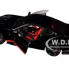 Shelby GT500 "Code Red" Black with Red Stripes "Pink Slips" Series 1/18 Diecast Model Car by Jada
