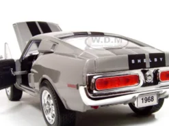 1968 Shelby GT 500KR Silver 1/18 Diecast Model Car Road Signature 92168