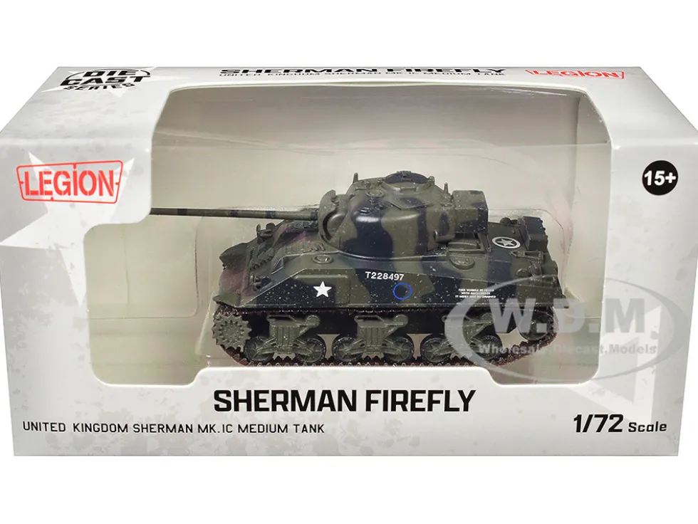 Sherman Firefly Mk.VC Medium Tank "Polish 1st Armoured Division, Black Devils, Battle of Falaise, France" (1944) Polish Armed Forces in the West 1/72 Diecast Model by Legion