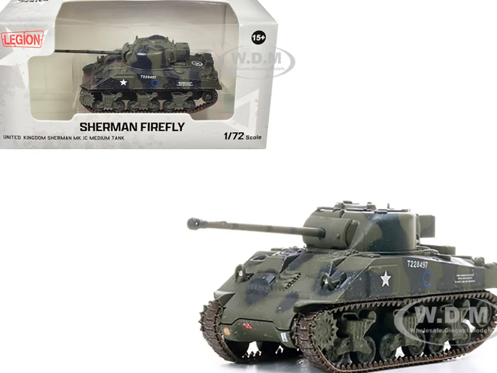 Sherman Firefly Mk.VC Medium Tank "Polish 1st Armoured Division, Black Devils, Battle of Falaise, France" (1944) Polish Armed Forces in the West 1/72 Diecast Model by Legion