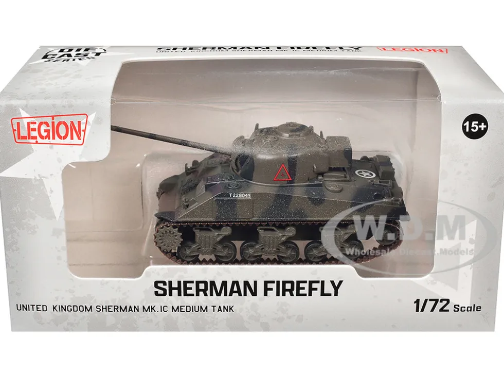 Sherman Firefly Mk.VC Medium Tank "A Squadron, 4th/7th Royal Dragoon Guards, 8th Armoured Brigade, Normandy" (1944) British Army 1/72 Diecast Model by Legion