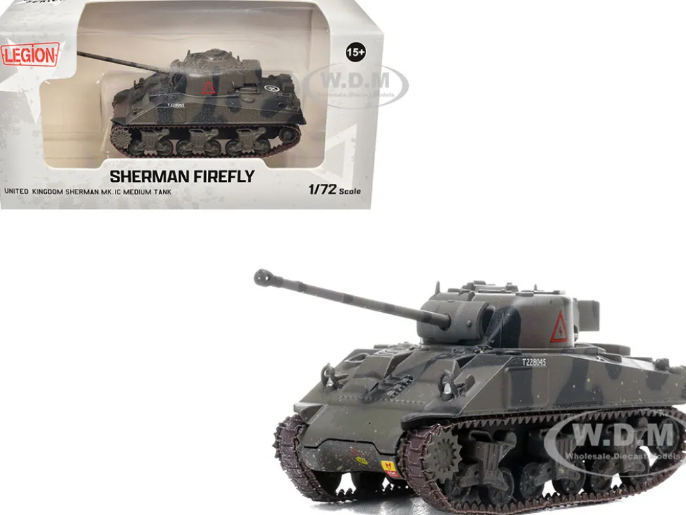 Sherman Firefly Mk.VC Medium Tank "A Squadron, 4th/7th Royal Dragoon Guards, 8th Armoured Brigade, Normandy" (1944) British Army 1/72 Diecast Model by Legion