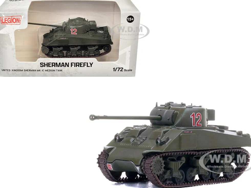 Sherman Firefly Mk.VC Medium Tank "Velikye Luki, A Squadron, 1st Northamptonshire Yeomanry, 33rd Armoured Brigade, Normandy" (1944) British Army 1/72 Diecast Model by Legion