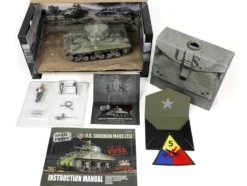 Sherman M4A3 75 Medium Tank U.S. Training vehicle C Company 10th Tank Battalion 5th Armored Division New York 1943 Engine Plus Series 1/32 Diecast Model Metal Proud MP-912131A