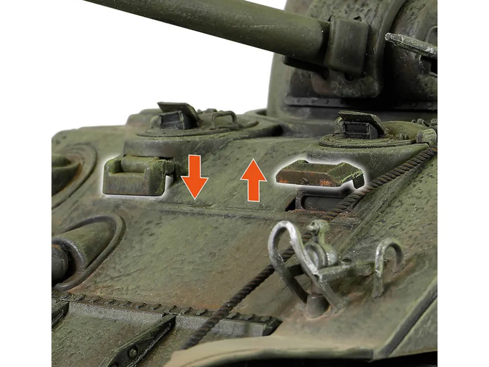 Sherman M4 75 Medium Tank U.S. 753th Tank Battalion Gustav Line Italy 1944 Engine Plus Series 1/32 Diecast Model Metal Proud MP-912101A