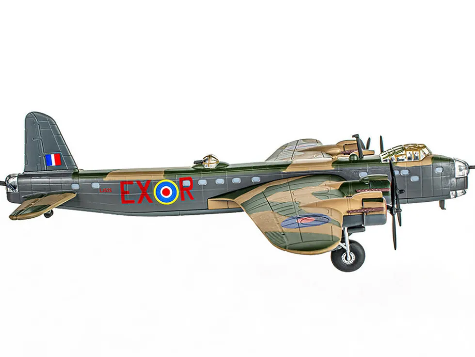 Short Stirling Mk.III Aircraft "Jolly Roger, No. 199 Squadron, 100 Group" (1943) British Royal Air Force "Planes of World War II" Series 1/144 Diecast Model Airplane by Luppa