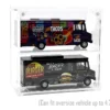 Showcase 2 Cars Desk Top Display Case with Cover "Mijo Exclusives" for 1/64 Scale Models