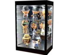 Showcase 3 Tier Display Case with Mirror Back Panel and LED Lights for 1/64-1/18 Scale Models