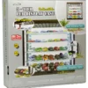 Showcase Wall Mount 5 Tier Display Case White with Mirror Back Panel Mijo Exclusives 1/64-1/43 Scale Models MJ8850MW