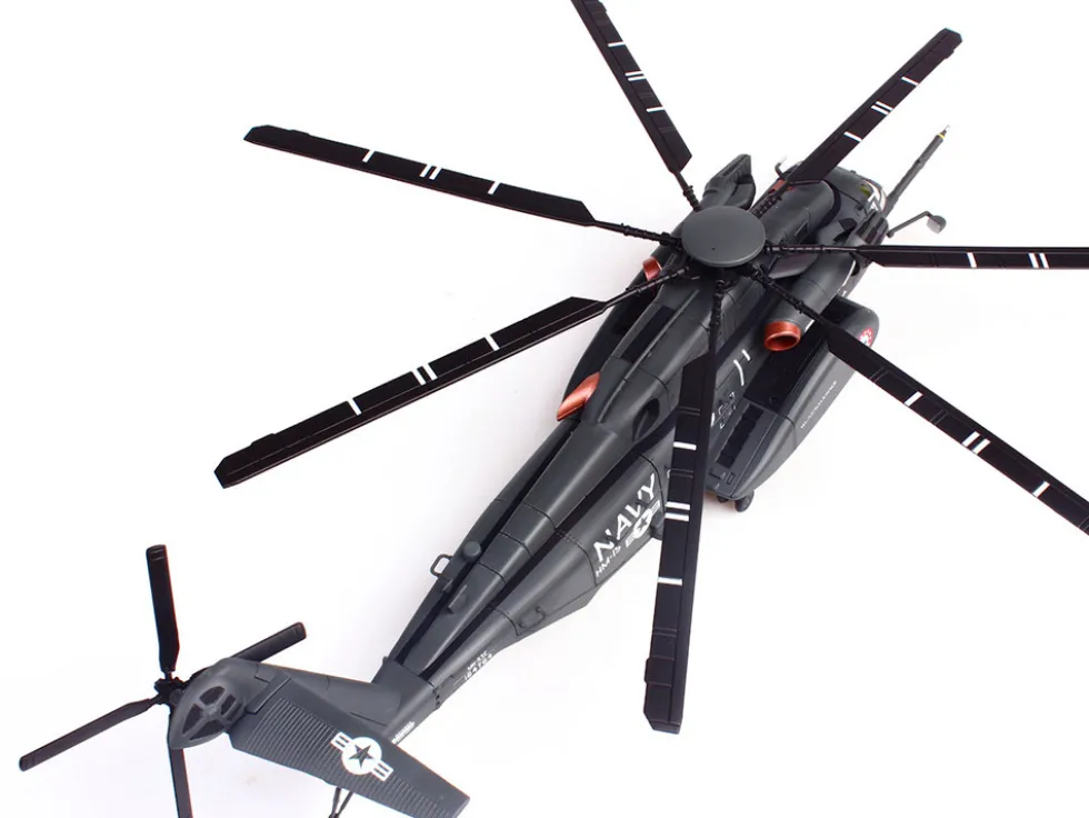 Sikorsky MH-53E Sea Dragon Helicopter "United States Navy, Blackhawks, Tail Number 06" Dark Gray 1/72 Diecast Model by Panzerkampf