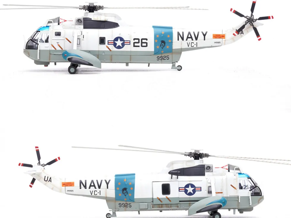 Sikorsky SH-3G Sea King Helicopter "149925/UA 26, Fleet Composite Squadron 1, Blue Alii, NAS Barbers Point, Hawaii" (1970s) United States Navy 1/72 Diecast Model by Legion