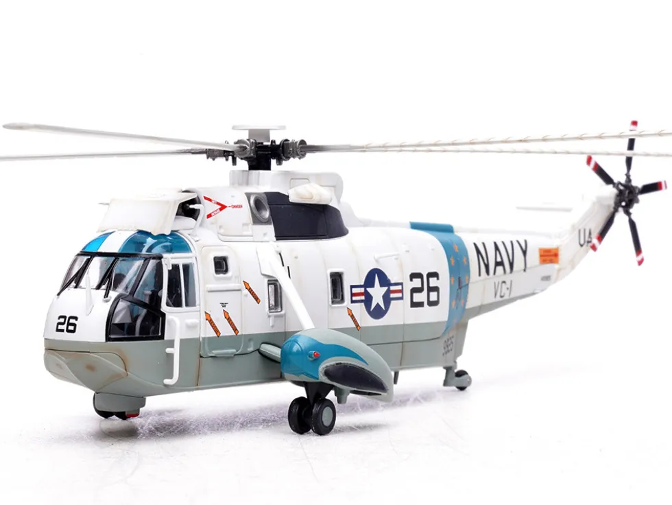 Sikorsky SH-3G Sea King Helicopter "149925/UA 26, Fleet Composite Squadron 1, Blue Alii, NAS Barbers Point, Hawaii" (1970s) United States Navy 1/72 Diecast Model by Legion