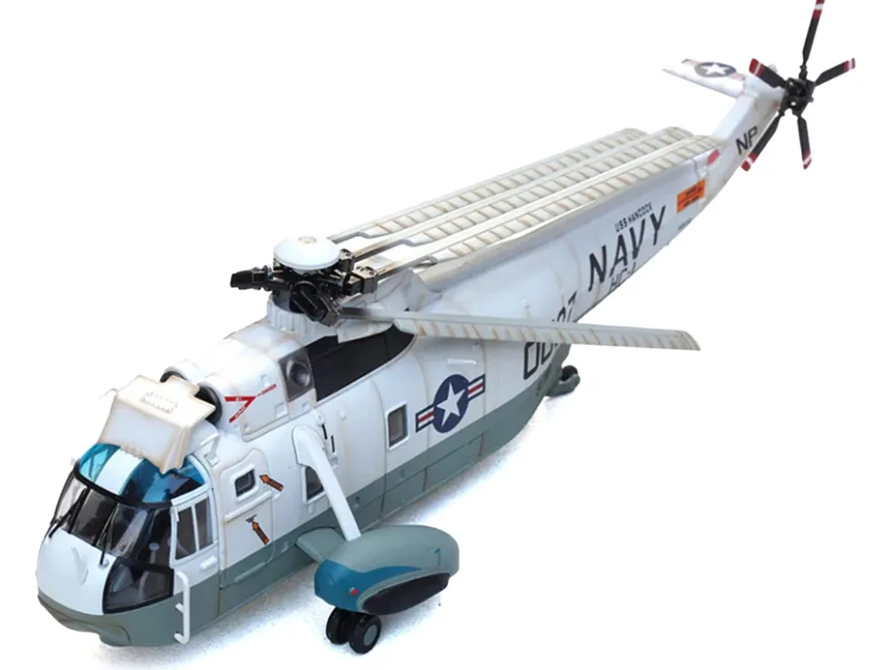 Sikorsky SH-3G Sea King Helicopter "149718-NF 0037, Helicopter Combat Support Squadron 1 (HC-1), Fleet Angels, USS Hancock (CVA-19)" (1970s) United States Navy 1/72 Diecast Model by Legion