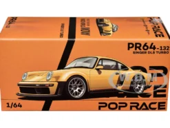 Singer DLS Turbo Gold Metallic 1/64 Diecast Model Car by Pop Race